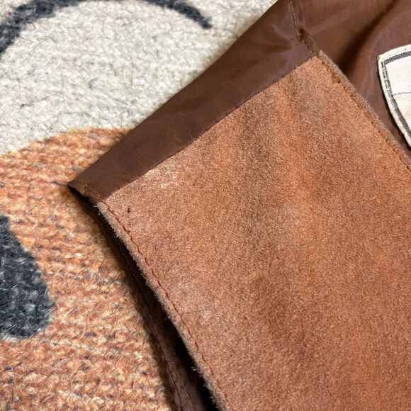 VTG Global Identity Leather Fashions G-III Suede Vest Size Large - Picture 10 of 10